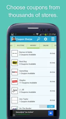 Coupon Sherpa android App screenshot 2